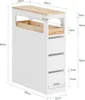 SoBuy Badunterschrank Aufbewahrungsmöbel Weiß Produktbild-Vorschau 6