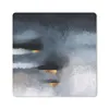 MuchoWow® Mauspad Mousepad Wolken - Gold - Abstrakt 20x20 Produktbild-Vorschau 1