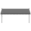 vidaXL Tenda retrattile antracite 400x150 cm in tessuto e Anteprima dell’immagine prodotto 3