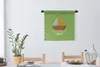 MuchoWow® Wandteppich Wandbehang Boot - Sommer - Grün 60x60 Produktbild-Vorschau 2