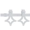 vidaXL Porta scorrevole 183 cm acciaio bianco Anteprima dell’immagine prodotto 3
