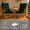 Gartenstuhl Hochlehner Auflagen Set 4x 50x120 cm Grün – Produktbild-Vorschau 5