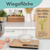 ProfiCook präzise Küchenwaage aus 100% Bambus | Waage mit Produktbild-Vorschau 4