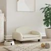 Pelíšek pro psy krémový 50 x 40 x 30 cm umělá kůže Náhled obrázku produktu 2