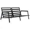 4-tlg. Outdoor-Lounge-Set mit Kissen Aluminium Dunkelgrau Produktbild-Vorschau 3