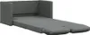 Bodensofa mit Schlaffunktion Dunkelgrau 112x174x55 cm Stoff Produktbild-Vorschau 2