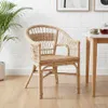 vidaXL Stapelstuhl Rattan Natur 60 x 60 x 81 cm Produktbild-Vorschau 2