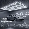 14er-Pack Hexagon LED Deckenleuchte mit Rahmen, 680W LED Produktbild-Vorschau 4