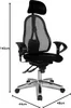 Drehstuhl Sitness 45 - schwarz mit Armlehnen. Produktbild-Vorschau 9