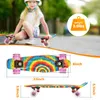 SGODDE 22" Mini Skateboards Cruiser Retro Skateboard Produktbild-Vorschau 4
