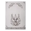 Clayre & Eef Geschirrtuch 50x70 cm Beige Baumwolle Hirsch Produktbild-Vorschau 2