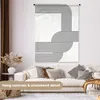 MuchoWow® Wandteppich Wandbehang Abstrakt - Schwarz - Weiß Produktbild-Vorschau 2