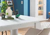 Esstisch - Weiß matt Nachbildung - 160 x 90 cm - ausziehbar Produktbild-Vorschau 3