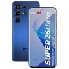 A product shot of a blue smartphone, showing both the front and back. Produktbild-Vorschau