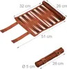 Relaxdays Backgammon, Reisespiel zum Aufrollen, inkl. Produktbild-Vorschau 4