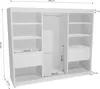 Armoire à trois portes avec coulisses Monika armoire Voir les images du produit 6
