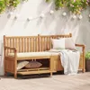 Panchina da giardino 180 x 60 x 90 cm Legno di teak solido Anteprima dell’immagine prodotto 3