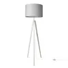 Tischleuchte Dreibein Nachttischlampe Stehlampe E27 Stoff Produktbild-Vorschau 1