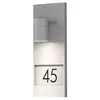 Konstsmide Modena Number grau lackiertes Aluminium, klares Produktbild-Vorschau 2