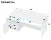 Bureau 120x50, met LED-verlichting, 2 lades, 1 deur, modern Productafbeelding-voorbeeld 6