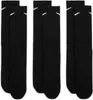 Nike EVERYDAY LIGHTWEIGHT CREW (3 PAIR) BLACK L Náhled obrázku produktu 8