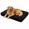 HUNDEBETT HUNDEKISSEN HUNDEMATTE CORD XL 120x80 CM Schwarz Produktbild-Vorschau 3
