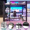 Hochbett 140x200 cm Metall Schwarz mit LED-Beleuchtung & Produktbild-Vorschau 7