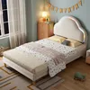 A child's bedroom with a bed and a nightstand. Produktbild-Vorschau