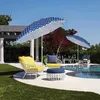 Sekey Sonnenschirm Rund Ø 160 cm Terrassen Gartenschirm Produktbild-Vorschau 2
