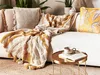 BELIANI Kuscheldecke Beige und Orange Baumwolle 130 x 180 Produktbild-Vorschau 2