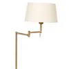 Mexlite - lampa stojąca - Bella - brąz - metal tkanina - Podgląd zdjęcia produktu 5