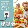 GOURMETmaxx Pizza-Pfanne elektrisch 1500W schwarz mit Produktbild-Vorschau 8