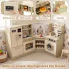 COSTWAY Cucina per bambini, cucina angolare con 21 Anteprima dell’immagine prodotto 7