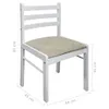 vidaXL Chaises de salle Ã manger 4 pcs. Blanc hévéa massif Voir les images du produit 6