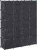 vidaXL Armoire modulaire avec 14 compartiments noir/blanc Voir les images du produit 6