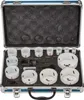 A set of hole saws in a metal case. Anteprima dell’immagine prodotto