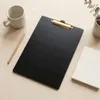 Clipboard drewniany CZARNA podkładka A4 ze ZŁOTYM klipsem Podgląd zdjęcia produktu 4