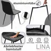 Lina® Elisia Esszimmerstuhl im modernen Design - Samt - Produktbild-Vorschau 6