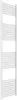A white towel radiator with multiple horizontal tubes. Produktbild-Vorschau