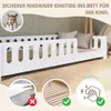 Crazy Pine Kinderbett 120x200 cm – Weißes Montessori Produktbild-Vorschau 7