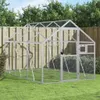 vidaXL Woliera srebrna 1.79x3x1.85 m Aluminium Podgląd zdjęcia produktu 2