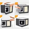 QLS Katzenhaus 2-in-1 mit Kratzbrett 42×42×35 cm faltbar Produktbild-Vorschau 7