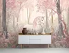 Fototapete Kinderzimmer Mädchen Einhorn Wald - 400x280 cm - Produktbild-Vorschau 2