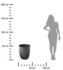 Vaso Stripped ECO recycling nero 39xh46 cm Anteprima dell’immagine prodotto 3