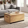 COSTWAY Couchtisch, Wohnzimmertisch mit ausziehbarer Produktbild-Vorschau 2