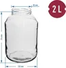 6x 2L Vorratsgläser Gurkenglas, Einmachglas, Einmachgläser, Produktbild-Vorschau 2
