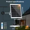 LED solární lampa detektor pohybu, závěsné světlo teplé Náhled obrázku produktu 9