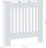 vidaXL Panele grzejnikowe MDF białe 78 cm Podgląd zdjęcia produktu 8