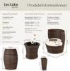 tectake® Aluminium Rattan Sitzgruppe Nizza wetterfest und Produktbild-Vorschau 6