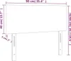 vidaXL Čelo postele Blue 90x5x78/88 cm Látka Náhled obrázku produktu 7